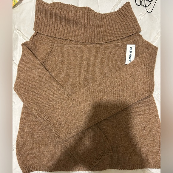 Old navy cowl neck tan size small - Picture 1 of 2